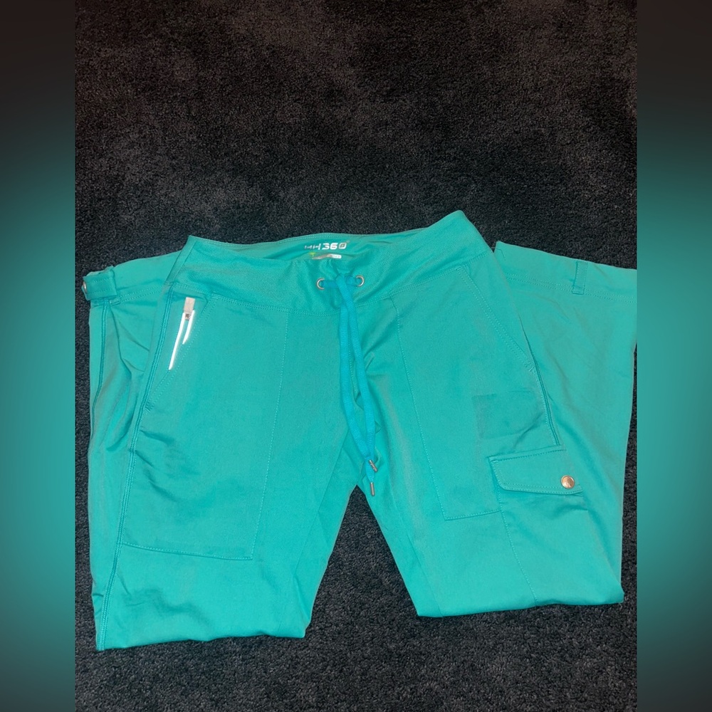 Healing Hands Teal Scrub Pants
